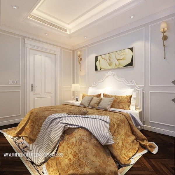 Thiết kế nội thất phòng ngủ chung cư Hei Tower